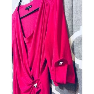 Tiana B Fuchsia Wrap Dress Size 8